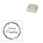 Eenvoudige Logo handgemaakt Rubberstempel (Gestempeld)