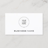 , eenvoudige Logo hier Sjabloon Visitekaartje (Voorkant)