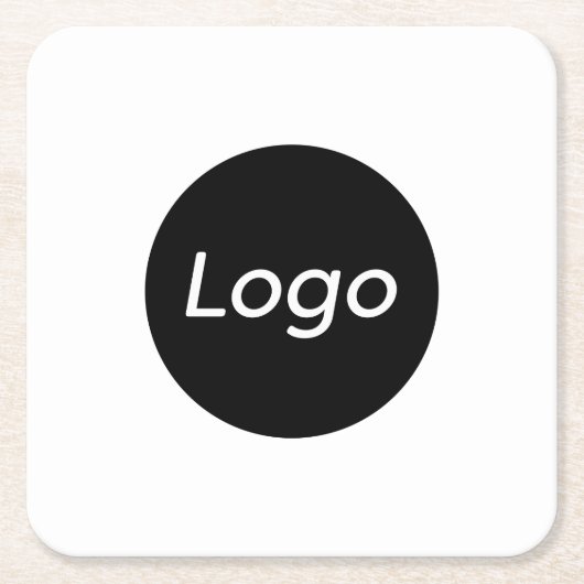Eenvoudige Logo Kartonnen Onderzetters (Voorkant)