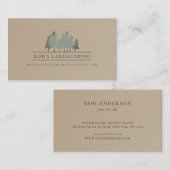 Eenvoudige Logo Kraft voor bomen Visitekaartje (Voorkant / Achterkant)