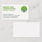 Eenvoudige Logo | Landschapsontwerp Visitekaartje (Voorkant / Achterkant)