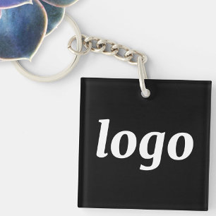 Eenvoudige Logo Merk Promotionele Zakelijke Sleutelhanger