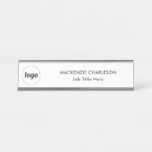 Eenvoudige Logo met aangepaste tekst Business Prof Bureau Naambordje (Voorkant)