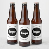 Eenvoudige Logo met SMS Business Promotion Bier Etiket (Flessen)