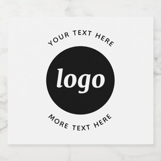 Eenvoudige Logo met SMS Business Promotion Bier Etiket (Enkel label)