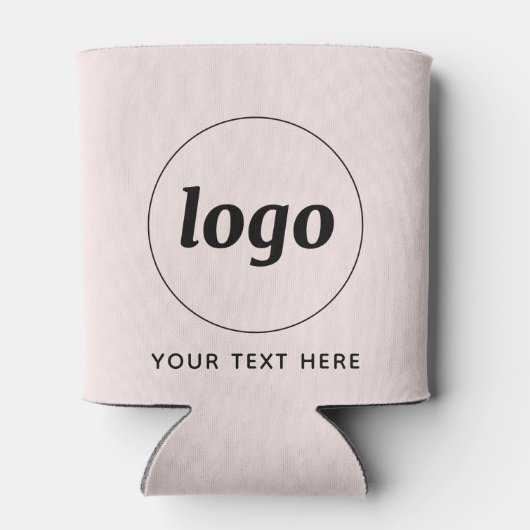 Eenvoudige Logo met SMS Business Promotion Blikjeskoeler (Achterkant)