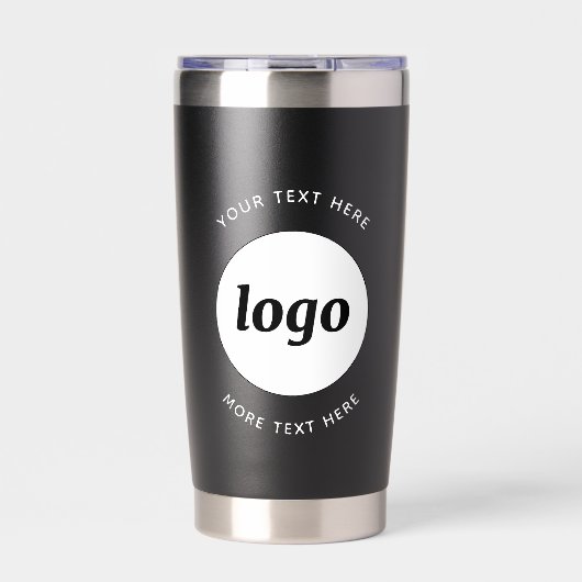 Eenvoudige Logo met SMS Business Promotion Geïsoleerde Drinkbeker (Voorkant)