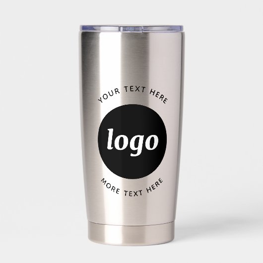 Eenvoudige Logo met SMS Business Promotion Geïsoleerde Drinkbeker (Achterkant)