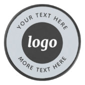 Eenvoudige Logo met SMS Business Promotion Hockey Puck (Voorkant)