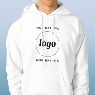 Eenvoudige Logo met SMS Business Promotion Hoodie