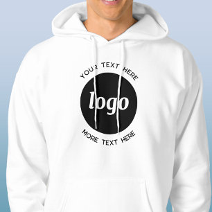 Eenvoudige Logo met SMS Business Promotion Hoodie