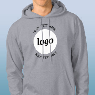 Eenvoudige Logo met SMS Business Promotion Hoodie