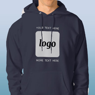 Eenvoudige Logo met SMS Business Promotion Hoodie