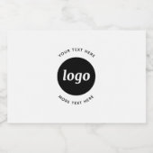 Eenvoudige Logo met SMS Business Promotion Likeurfles Etiket (Enkel label)