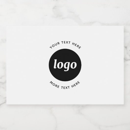 Eenvoudige Logo met SMS Business Promotion Likeurfles Etiket (Enkel label)