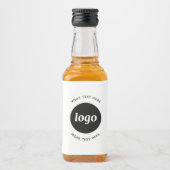 Eenvoudige Logo met SMS Business Promotion Likeurfles Etiket (Voorkant)