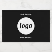 Eenvoudige Logo met SMS Business Promotion Likeurfles Etiket (Enkel label)