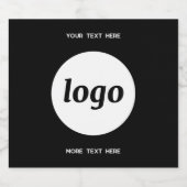 Eenvoudige Logo met SMS Business Promotion Likeurfles Etiket (Enkel label)