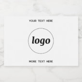 Eenvoudige Logo met SMS Business Promotion Likeurfles Etiket (Enkel label)