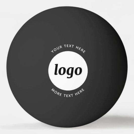 Eenvoudige Logo met SMS Business Promotion Pingpongbal (Voorkant)