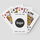 Eenvoudige Logo met SMS Business Promotion Pokerkaarten (Achterkant)
