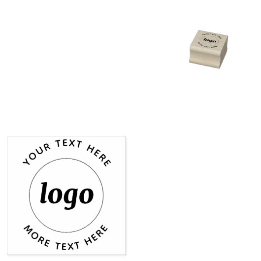 Eenvoudige Logo met SMS Business Promotion Rubberstempel (Gestempeld)