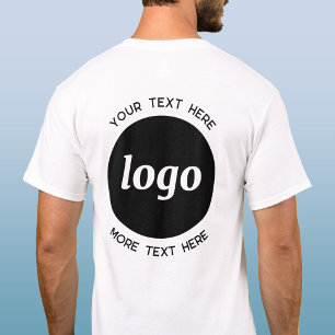 Eenvoudige Logo met SMS Business Promotion T-shirt