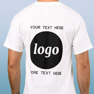 Eenvoudige Logo met SMS Business Promotion T-shirt
