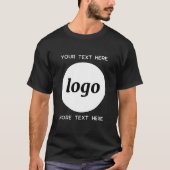 Eenvoudige Logo met SMS Business Promotion T-shirt (Voorkant)
