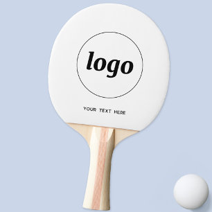 Eenvoudige Logo met SMS Business Promotion Tafeltennisbatje
