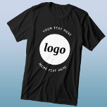 Eenvoudige Logo met SMS Business Promotion Tri-Blend Shirt<br><div class="desc">Voeg uw eigen logo en keus van tekst aan dit ontwerp toe. Verwijder de bovenste of onderste tekst als u dat wilt. Minimalistisch en professioneel. Ideaal voor het merken van werknemers of als promotiemiddel voor uw klanten en klanten.</div>
