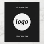 Eenvoudige Logo met SMS Business Promotion Wijn Etiket (Enkel label)
