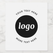 Eenvoudige Logo met SMS Business Promotion Wijn Etiket (Enkel label)