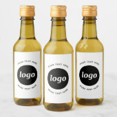 Eenvoudige Logo met SMS Business Promotion Wijn Etiket (Flessen)