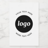 Eenvoudige Logo met SMS Business Promotion Wijn Etiket (Enkel label)