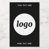 Eenvoudige Logo met SMS Business Promotion Wijn Etiket (Enkel label)
