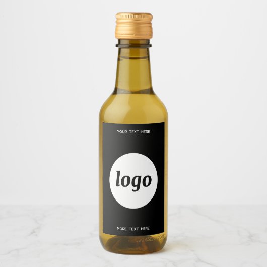 Eenvoudige Logo met SMS Business Promotion Wijn Etiket (Voorkant)