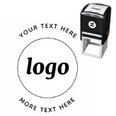 Eenvoudige Logo met SMS Business Promotion Zelfinktende Stempel