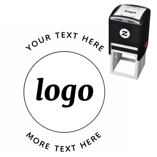 Eenvoudige Logo met SMS Business Promotion Zelfinktende Stempel