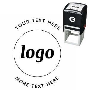 Eenvoudige Logo met SMS Business Promotion Zelfinktende Stempel