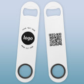 Eenvoudige Logo met SMS QR Code Business Speed Flessenopener