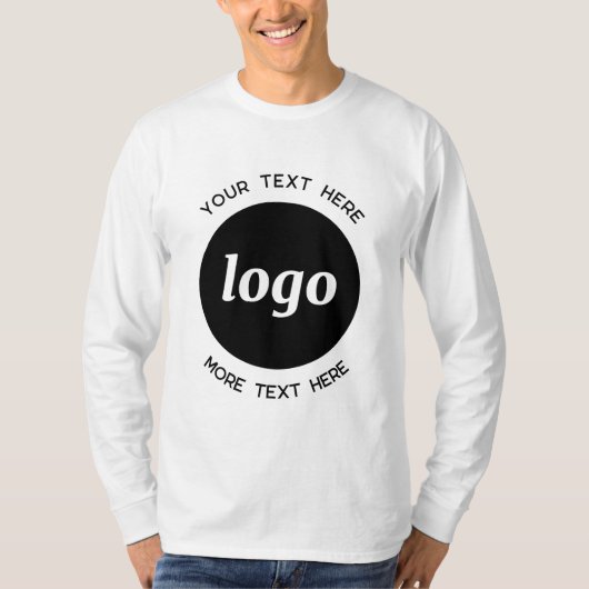 Eenvoudige Logo met T-Shirt voor tekstgebruik (Voorkant)