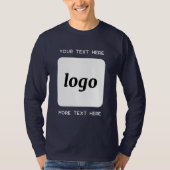 Eenvoudige Logo met T-Shirt voor tekstgebruik (Voorkant)