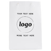 Eenvoudige Logo met tekst Business Branding Medium Cadeauzakje (Voorkant)