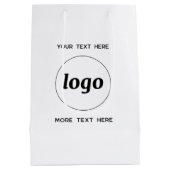Eenvoudige Logo met tekst Business Branding Medium Cadeauzakje (Achterkant)