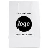 Eenvoudige Logo met tekst Business Branding Medium Cadeauzakje (Achterkant)