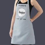 Eenvoudige Logo met tekst Business Branding Schort<br><div class="desc">Voeg uw eigen logo en keus van tekst aan dit ontwerp toe. Verwijder de bovenste of onderste tekst als u dat wilt. Minimalistisch en professioneel. Ideaal voor het merken van werknemers of als promotiemiddel voor uw klanten en klanten.</div>