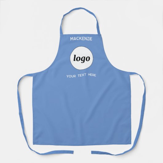 Eenvoudige Logo met tekst Business Branding Schort (Voorkant)