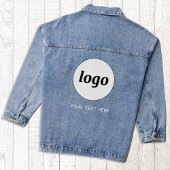 Eenvoudige Logo met tekst Business Promotional Denim Jacket