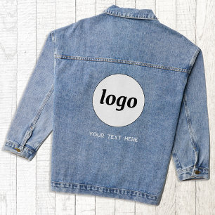 Eenvoudige Logo met tekst Business Promotional Denim Jacket
